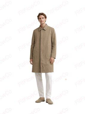 London Fog Maincoats Vintage Beige Tan Trench Coat Raincoat Men’s 40 Reg Classic
